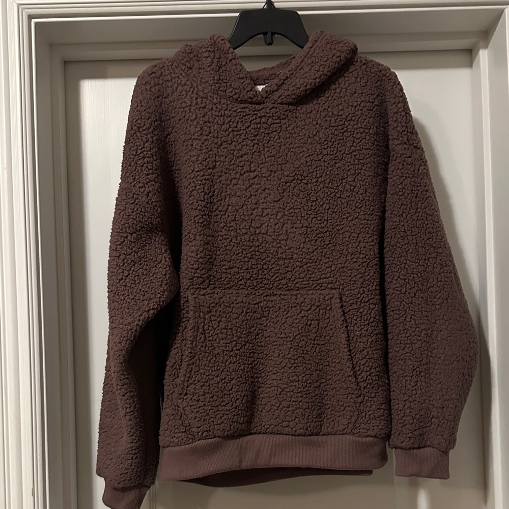 American Eagle Chocolate Sherpa Jacket
